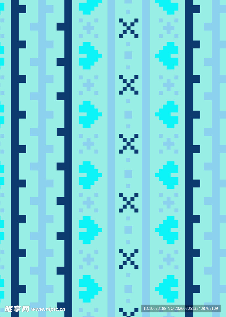 蓝调几何图案纹理背景