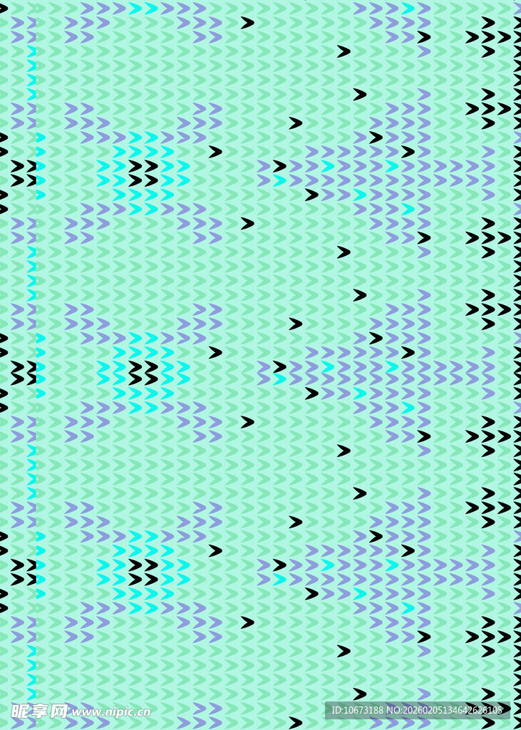 蓝绿渐变像素风图案背景