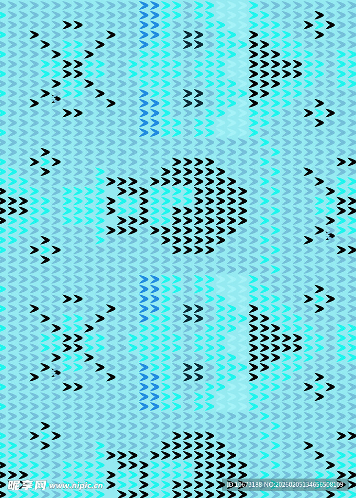 蓝底几何图案针织纹理