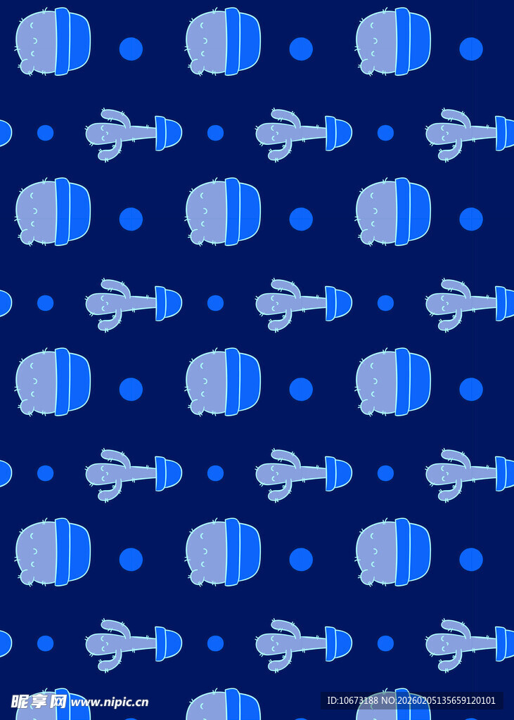 蓝色卡通飞机图案背景