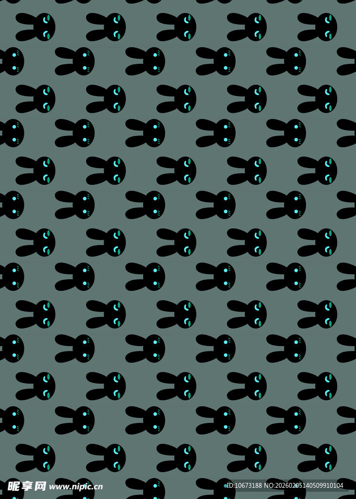 黑色小图案的深绿背景纹理