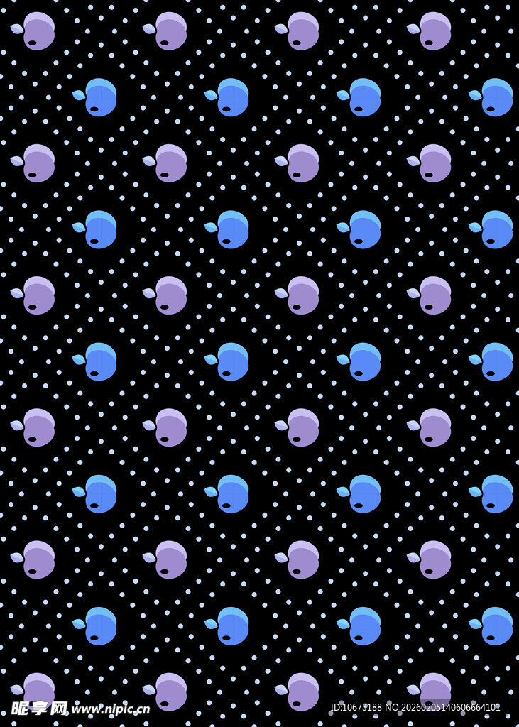 黑色底多彩圆点图案背景