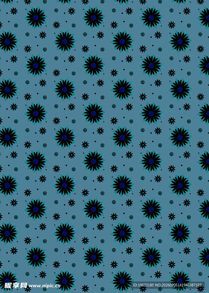 蓝色波点纹理图案