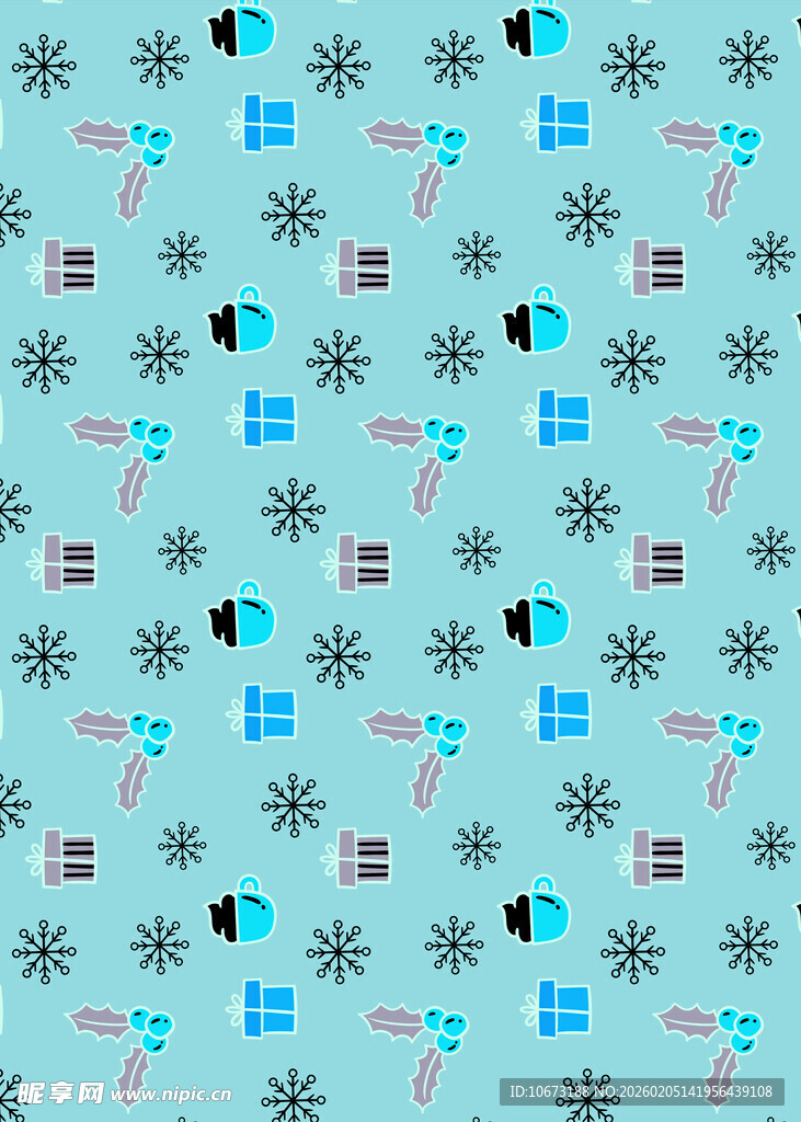 雪花几何图案背景纹理