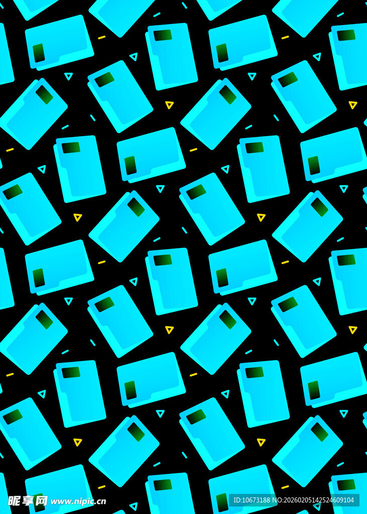 蓝色方块图案背景纹理