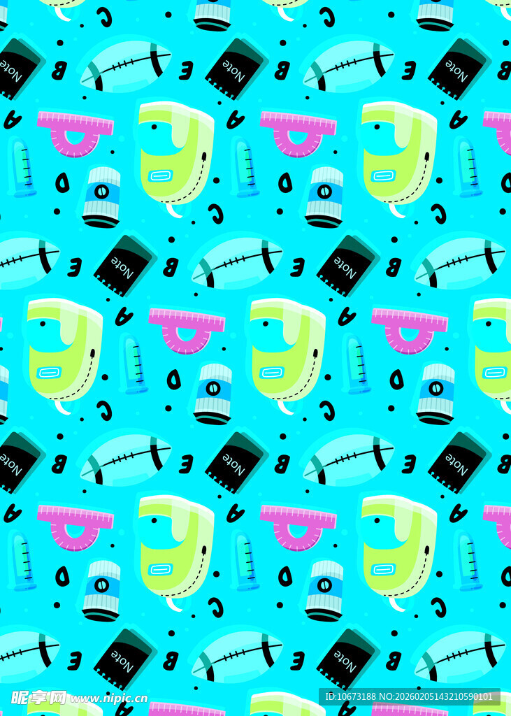 复古迪斯科风格图案背景