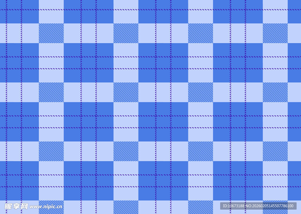 蓝白格子图案背景