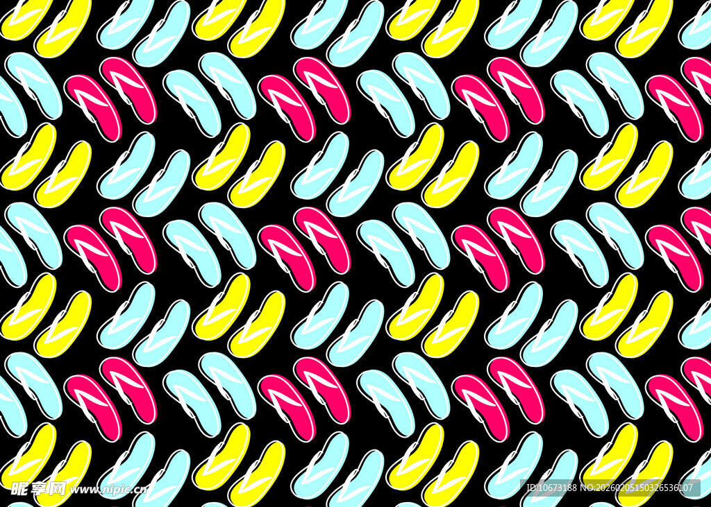 多彩几何链条图案设计