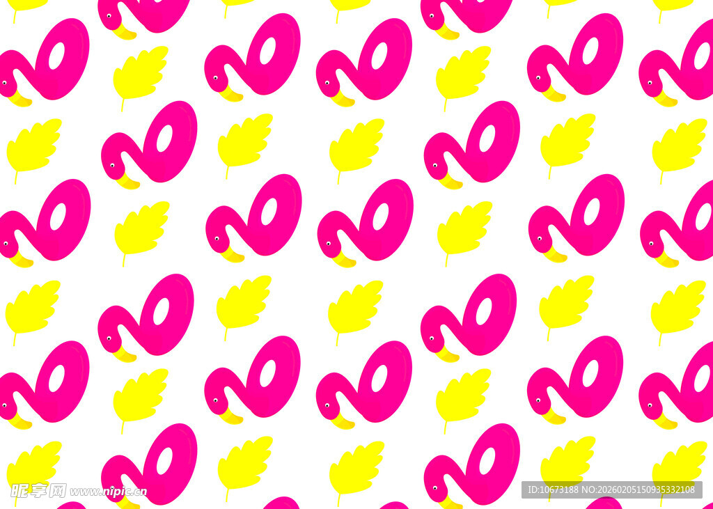 粉色黄色爱心图案背景