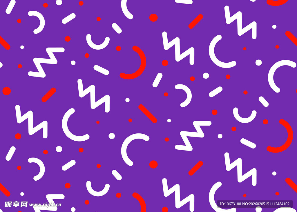 紫色底多彩抽象图案背景