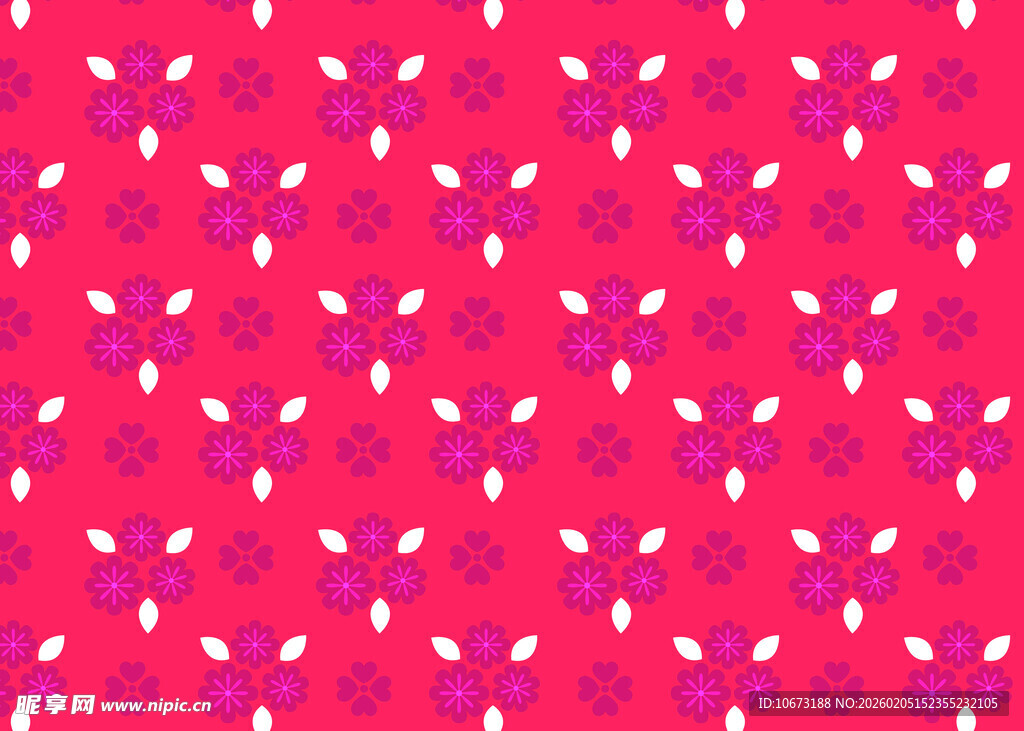 红色几何图案无缝背景