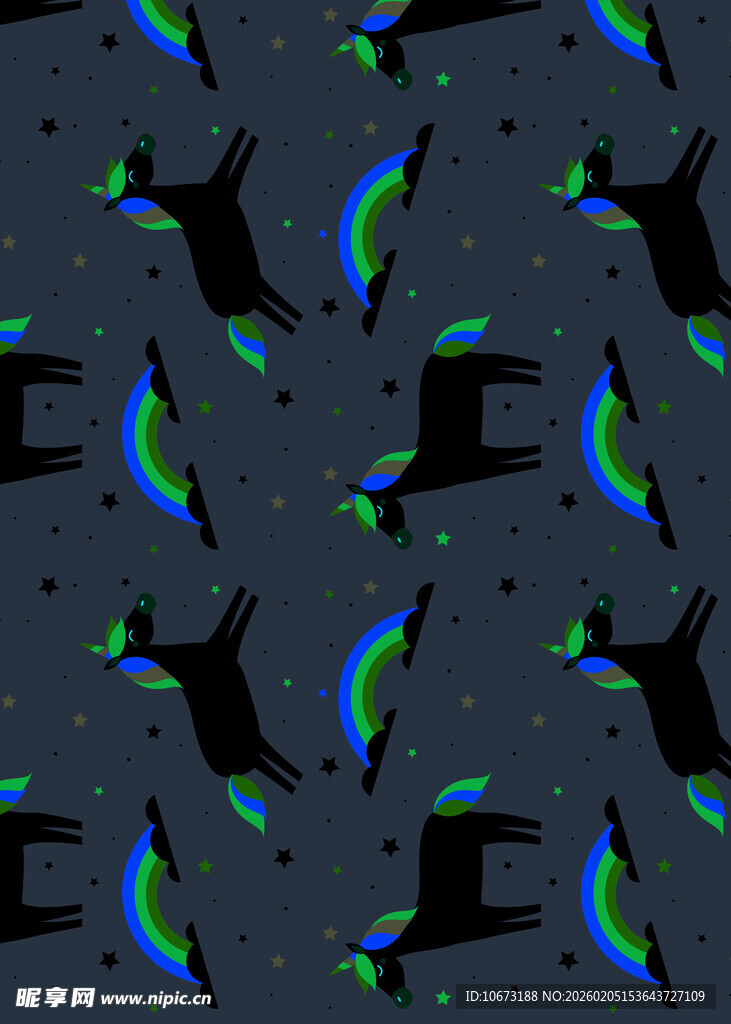 抽象几何飞鸟图案纹理背景