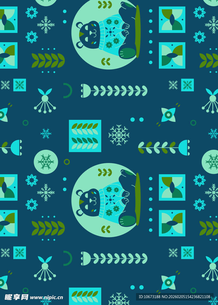 蓝色几何图案背景设计