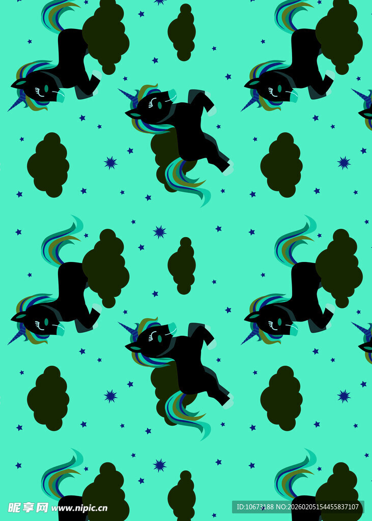 青蛙图案的清新背景设计