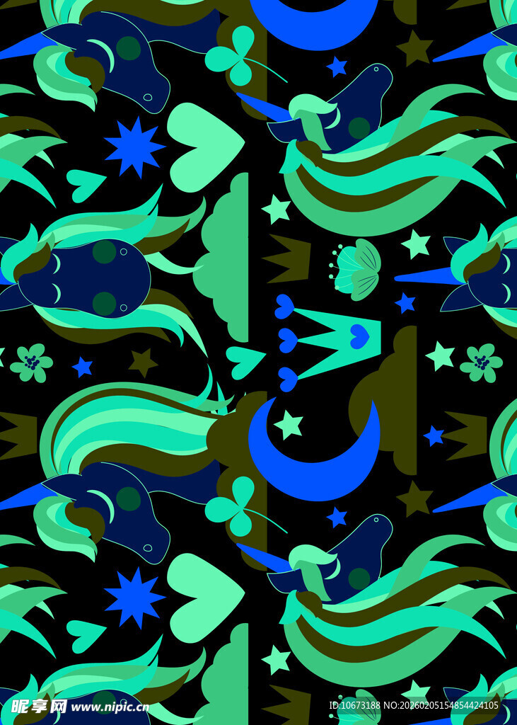 奇幻民族风图案设计