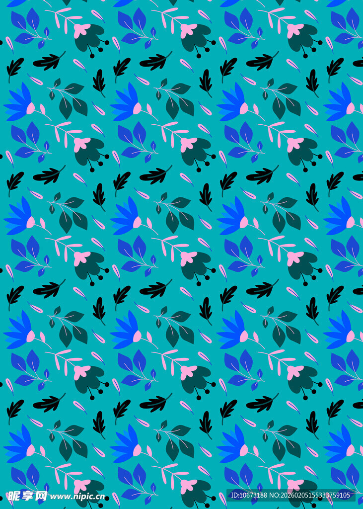 蓝绿色调抽象图案纹理