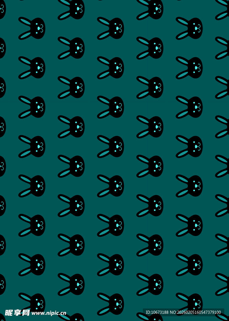 蓝绿色背景的蜘蛛图案