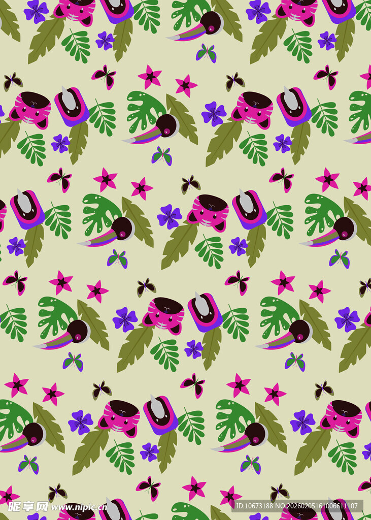 花卉藤蔓图案背景