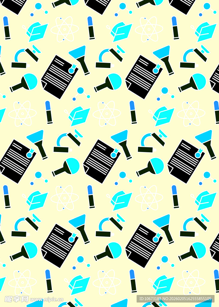 清洁工具图案背景图