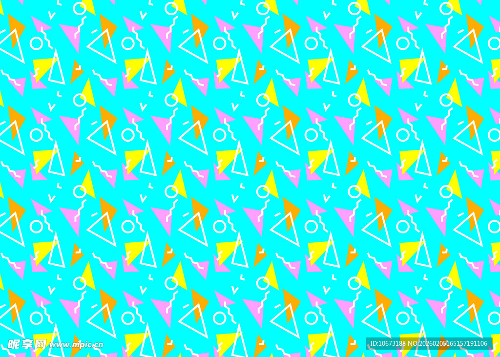 蓝黄几何图案背景纹理