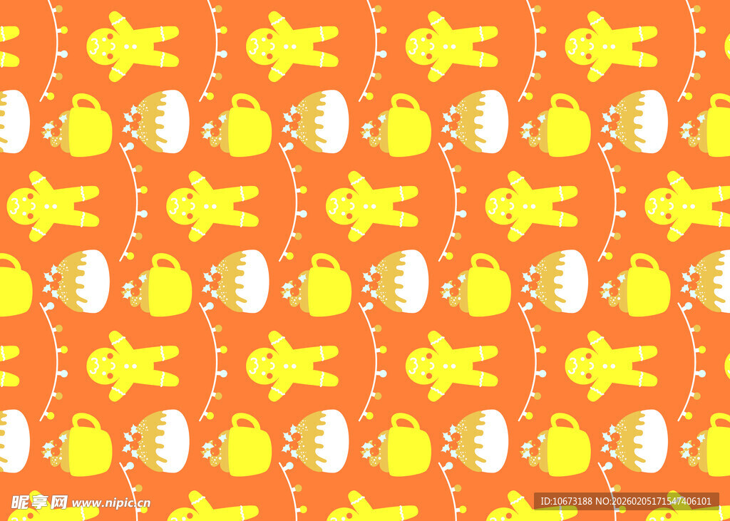 可爱小鸡图案背景