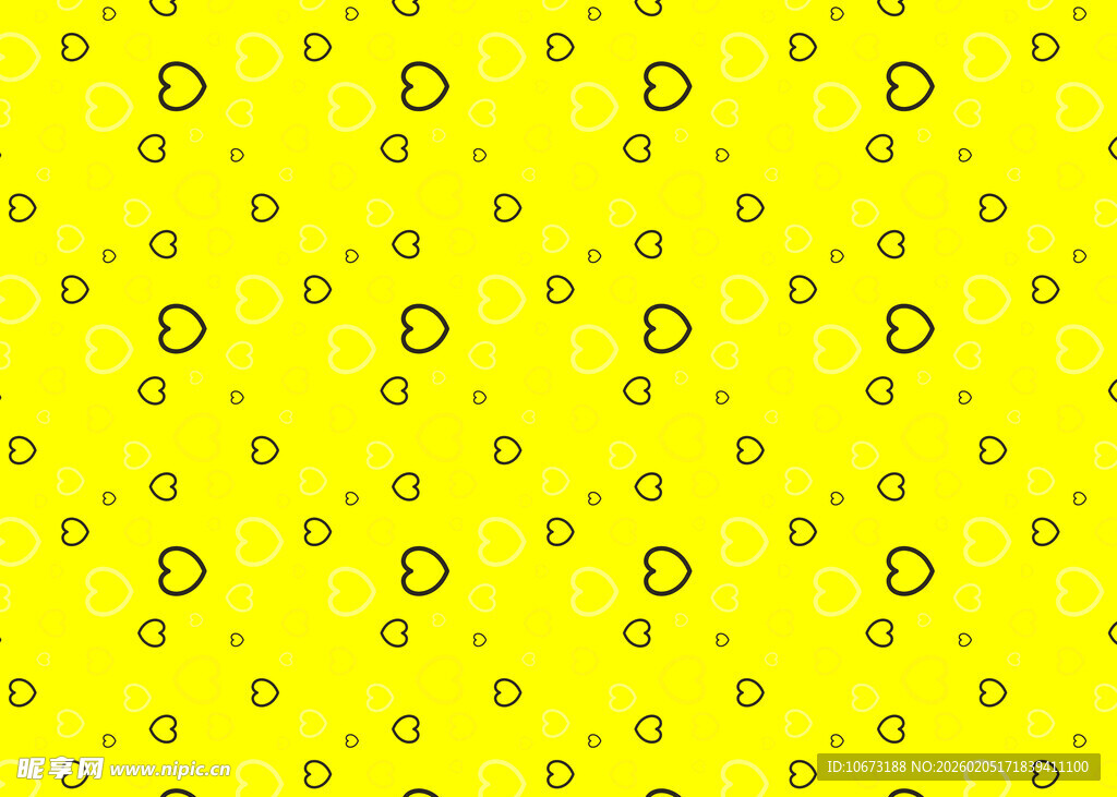 黄色背景上的圆形图案
