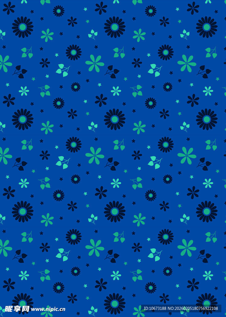蓝色雪花图案背景纹理