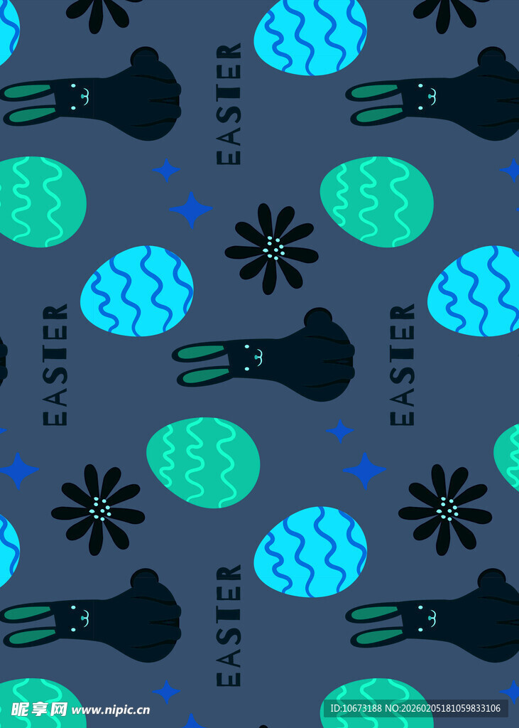 趣味卡通图案背景纹理