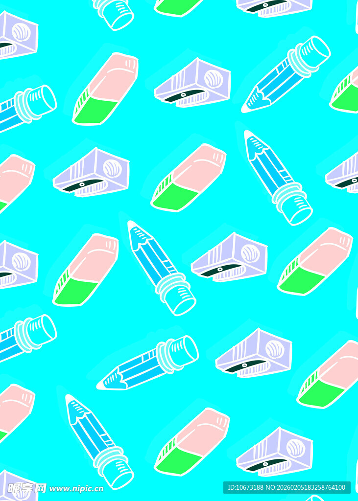 医疗用品无缝图案背景