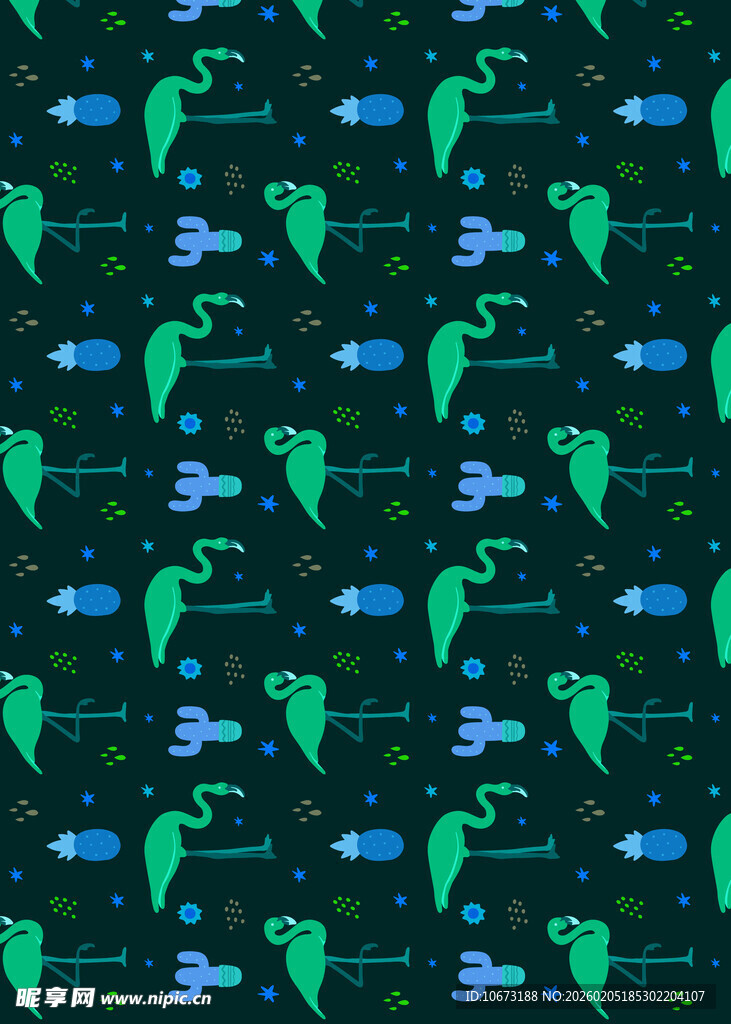 绿色恐龙图案背景纹理