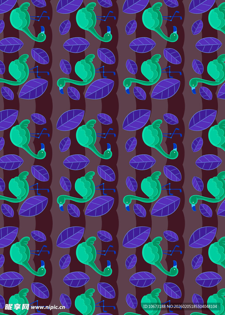 多彩抽象鱼形图案纹理