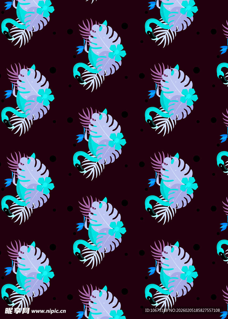 梦幻羽毛图案背景