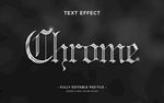 Chrome金属质感文字效果