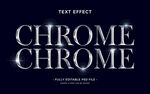 炫酷铬元素艺术字体展示