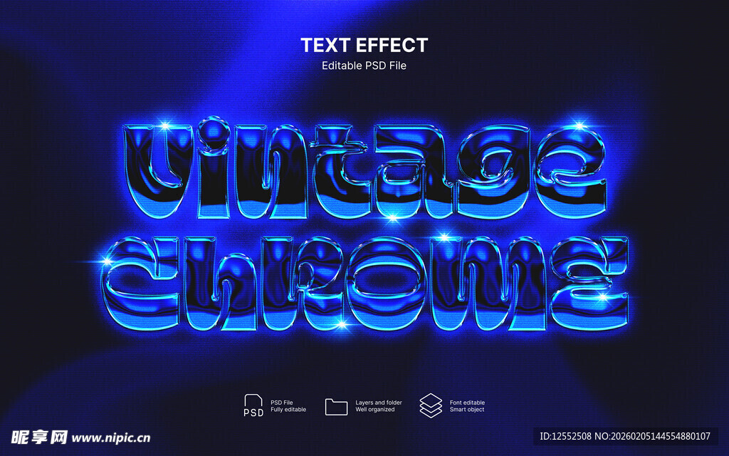 复古霓虹字体展示