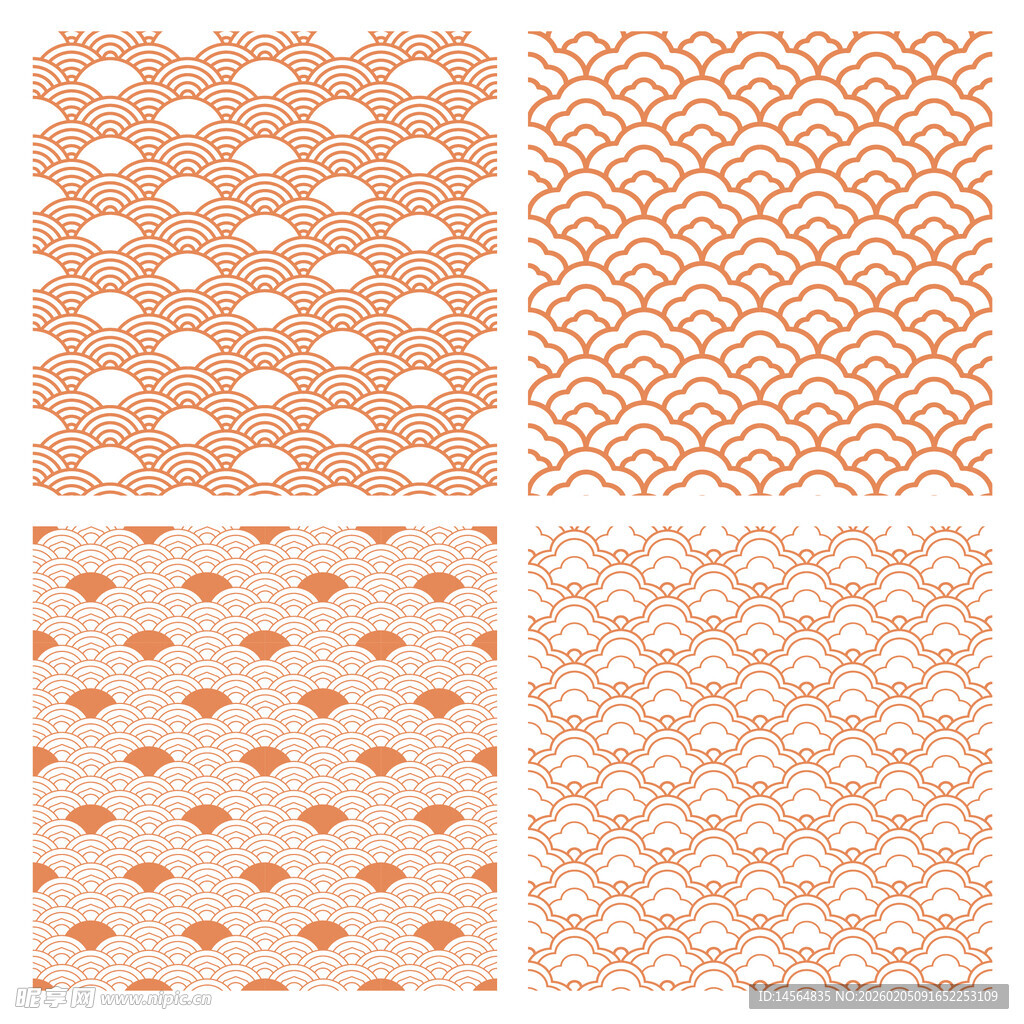 无线延续中国传统祥 无缝背景