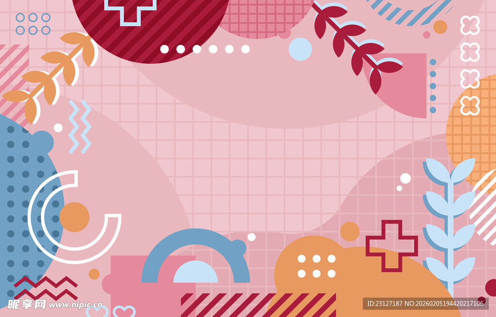 简约几何抽象背景