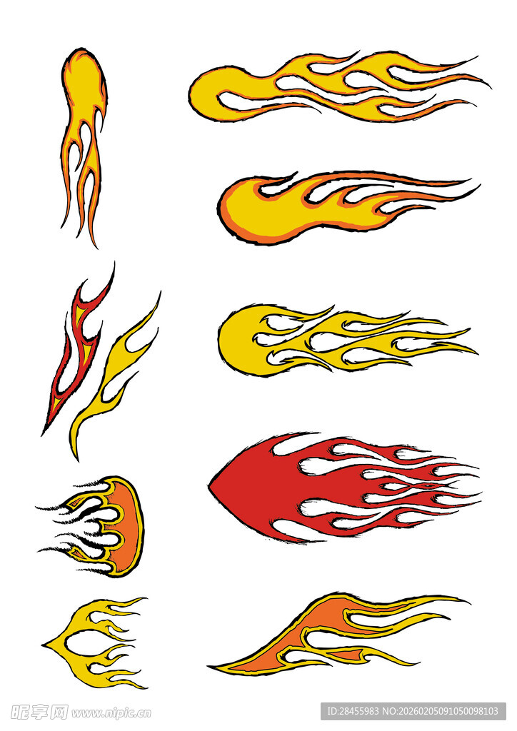 火焰图案设计素材