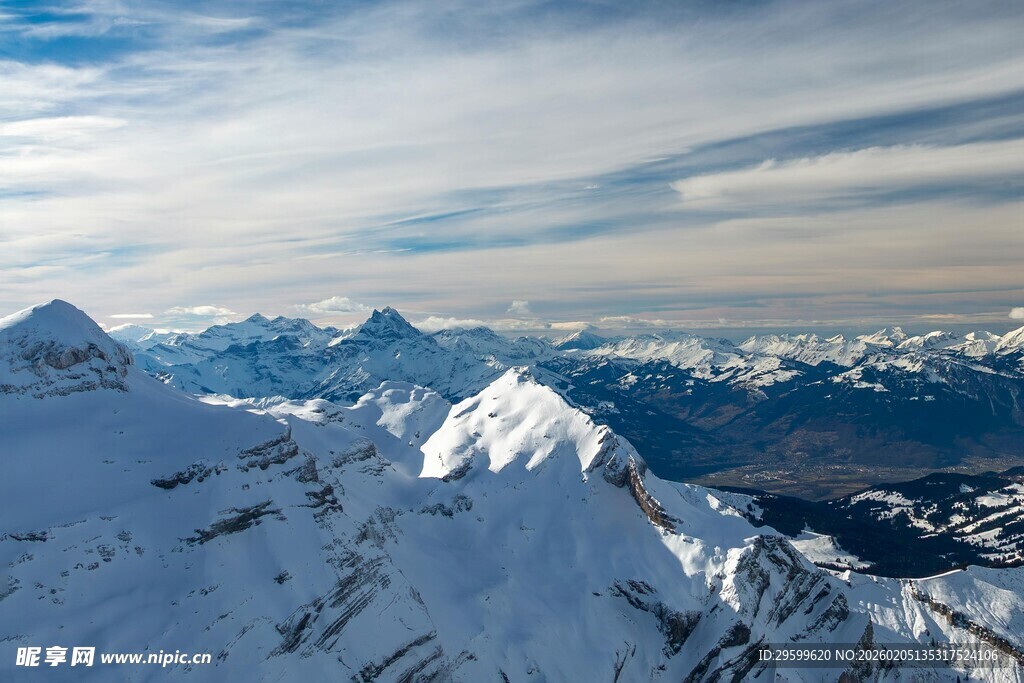 壮丽雪山风景