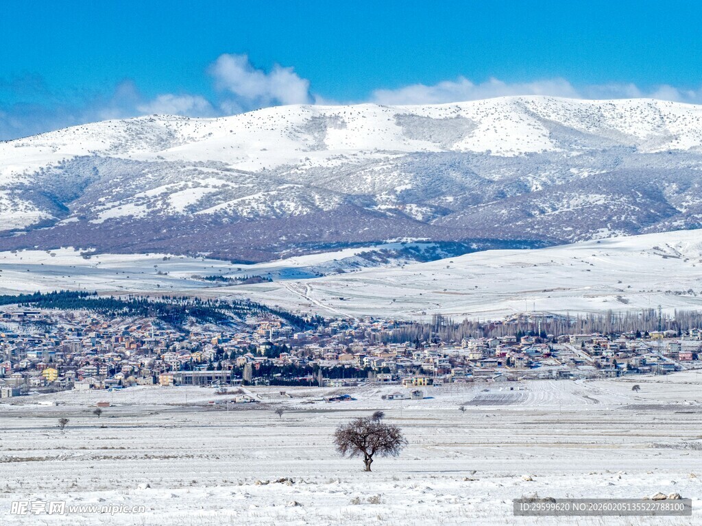 雪覆山川 