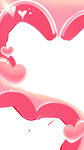 粉色爱心浪漫背景粉红边框