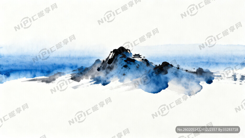 中国风 中国画 山水 水墨风格