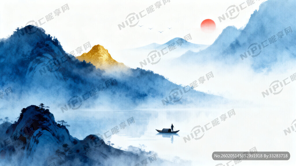 意境山水画 高雅