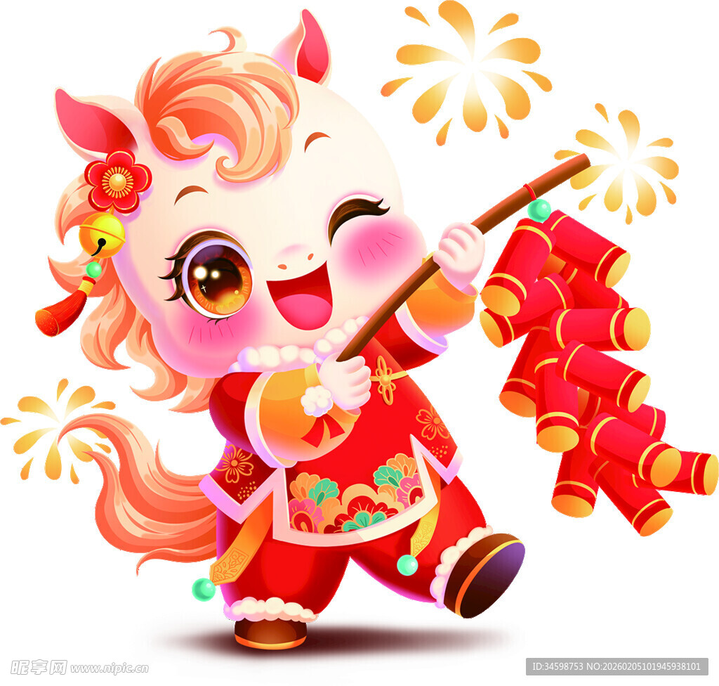 萌态小马闹新春