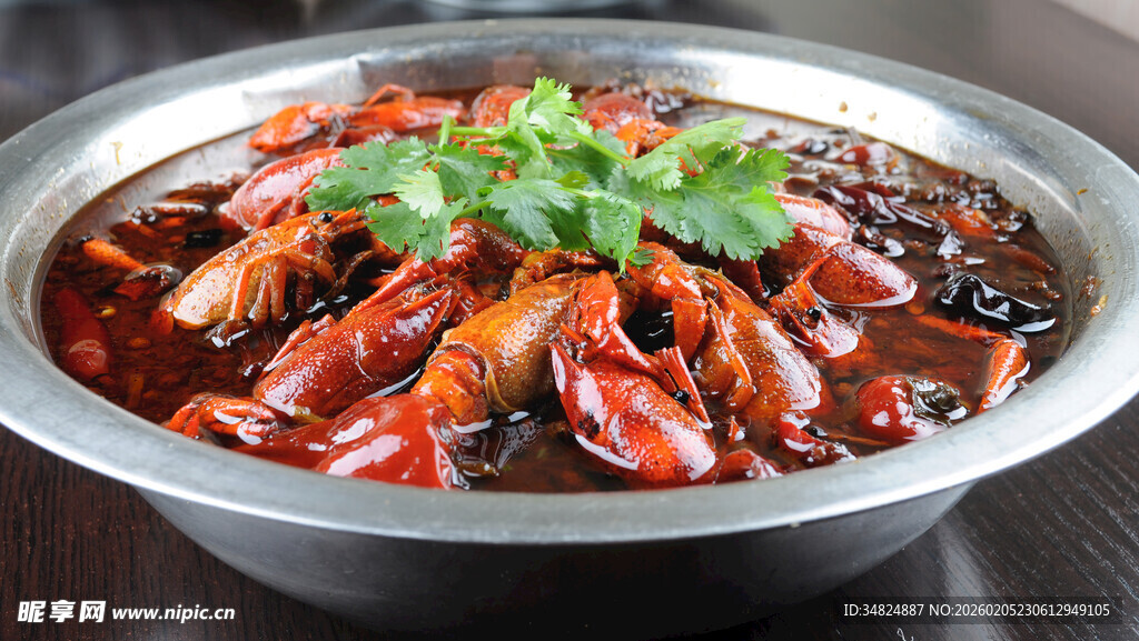 香辣诱人的美味小龙虾