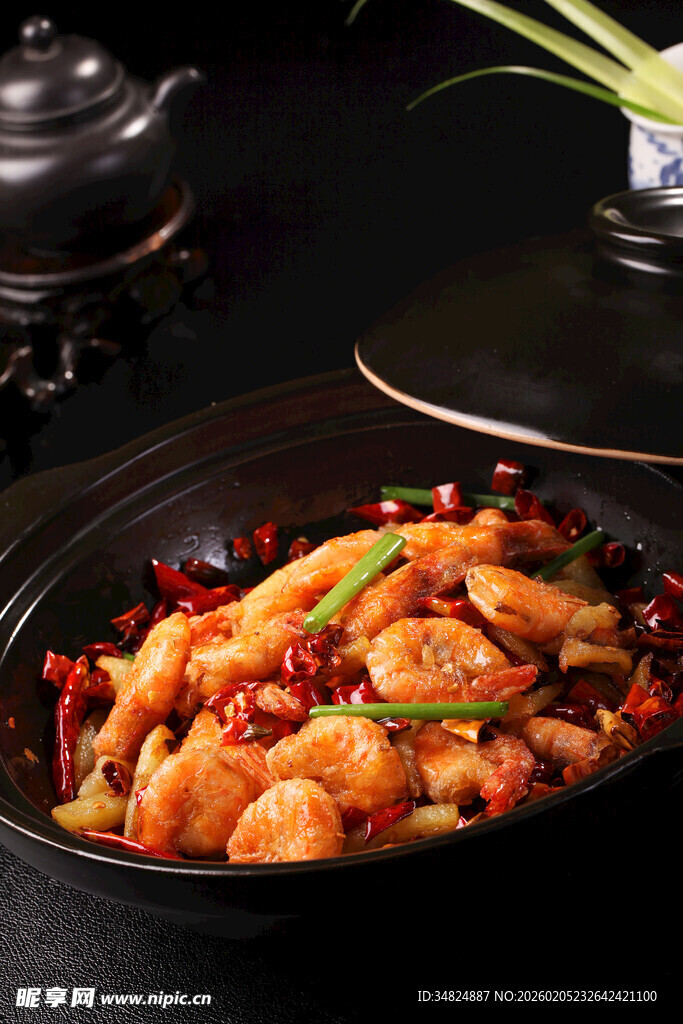 香辣美味干锅虾