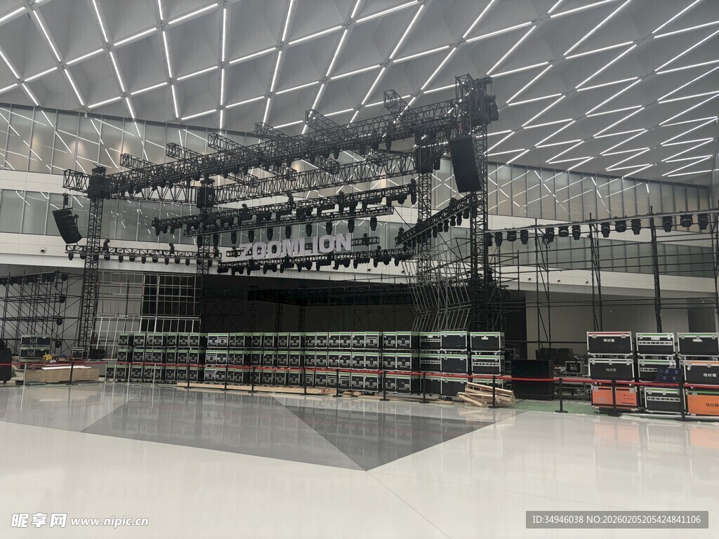 大型舞台搭建现场