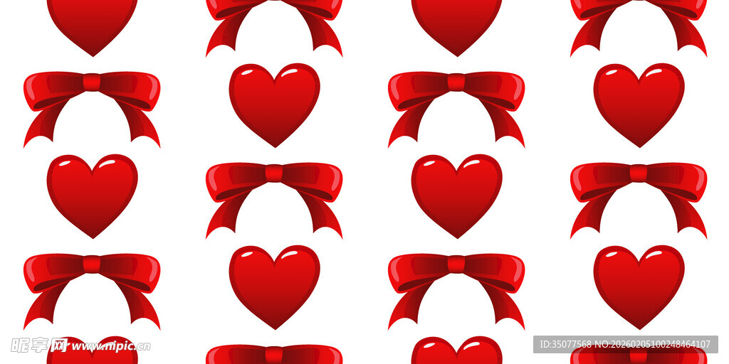 红色爱心图案