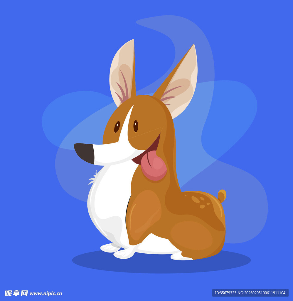 可爱小狗卡通形象