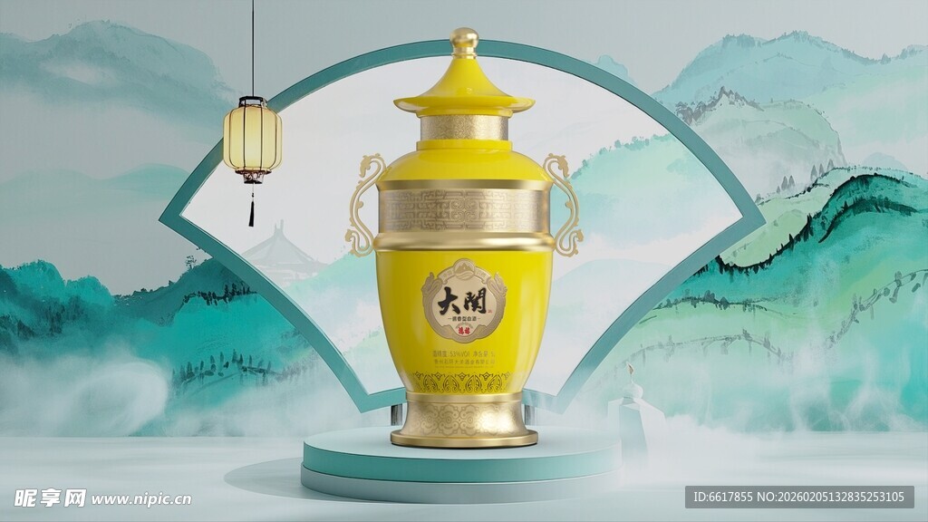 原创白酒5L酒坛设计